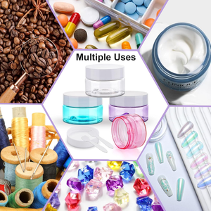 Pots Cosmétiques en Plastique de 30ml Pot en PET Ambré Conteneur de Crème pour le Visage Pot d'Échantillon Cosmétique Eye Skincare Pot de Crème pour le Visage Pavico Vietnam - Product Image 2