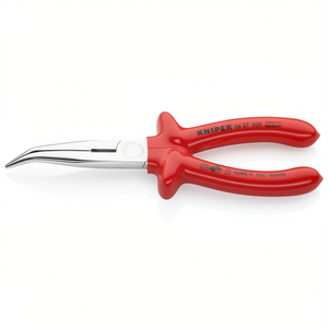 Alicates de corte lateral Knipex Snipe Nose (tipo pico de cigüeña) cromados con mangos aislados por inmersión, probados por VDE, crimpador de cables - Product Image 2