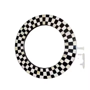 Espejo de Pared con Incrustaciones de Hueso, Forma Personalizada, Acabado Pulido, Diseño Moderno, Ecológico, Buena Calidad para Decoración del Hogar - Product Image 4