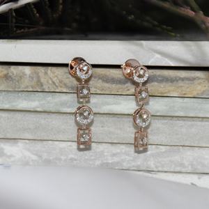 Pendientes de Oro Sólido de 14 Quilates VDS con Diamantes Naturales Reales Certificados por IGI, Corte Brillante, Minimalistas, Elegantes para Bodas, Fiestas y Compromisos - Product Image 6