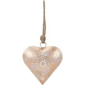 Decoración Navideña Festiva en Forma de Corazón de Madera para Colgar, para Fiestas y Eventos - Product Image 2