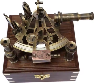 Meilleure Qualité Laiton Nautique Sextant Vintage Antique Astrolabe Navire Instrument De Navigation En Métal Poli Cadeau Article - Product Image 2