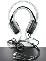 Casque de jeu RGB compétitif, écouteurs filaires USB + 3,5 mm avec microphone