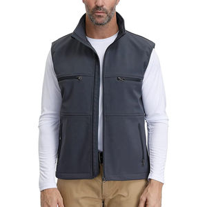 Haute Qualité Conception Personnalisée Softshell Gilet Conception Professionnelle Top Qualité Respirant En Gros Personnalisable Hommes Softshell Gilet - Product Image 6