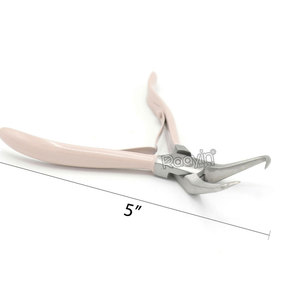 Alicates Profesionales de Alta Calidad para Extensiones de Cabello con Anillos Micro de Acero Inoxidable en Oro Rosa y Agarre Ergonómico - Product Image 6