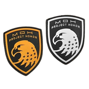 Parches de goma de PVC con logotipo personalizado, nueva moda, forma de flor en relieve, venta al por mayor, parches de logotipo de goma de tamaño personalizado - Product Image 6