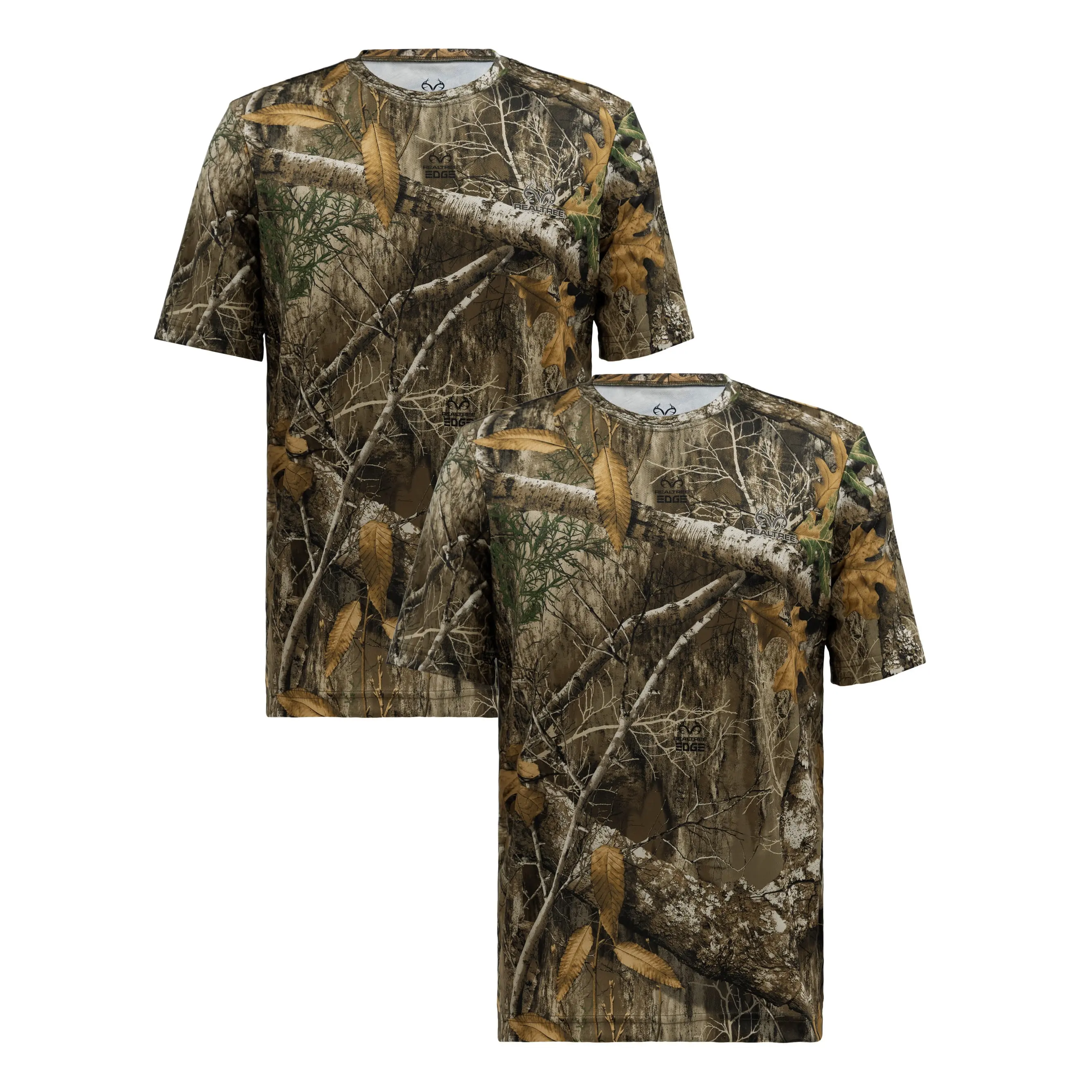 Wholesale Custom Print 100% Polyester Tee Shirts Meet Any Condition Jungle Camo Real Tree Print Camping Hunting Men's T-Shirts