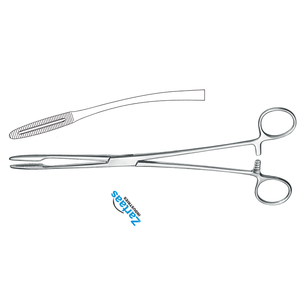 Pince à coton-tige en acier inoxydable de haute qualité Gross-Maier incurvée 25cm / 10 pouces Fabricant d'instruments chirurgicaux - Product Image 4