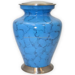 Urna de cremación hecha a mano elegante con bandera de águila americana recubierta de latón negro para adultos estilo americano más vendido para suministros funerarios - Product Image 4