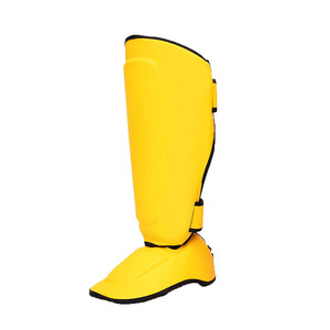 Muay Thai MMA Martial Arts Kicking Sparring Training <b>Gear</b> Shin Guard Real Leather Shin Guard - Product Image 4