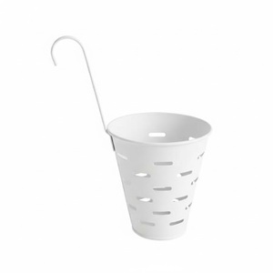 ชุดถังเหล็กเคลือบผงสีดำคุณภาพพรีเมียม จำนวน 5 ใบ สำหรับจัดเก็บของตกแต่งบ้านและสวน พร้อมหูหิ้ว - Product Image 4