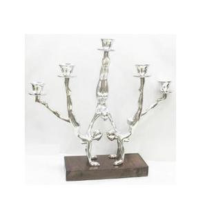 Best Selling Modern Elegant Metal and <b>Glass</b> Candleholder for Home Decor and Table Room Display for Bars - Product Image 2