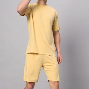 Conjunto de Camiseta y Pantalones Cortos de Verano para Hombre, Personalizado, de Algodón, Transpirable, de Manga Corta, Conjunto de Dos Piezas - Product Image 5