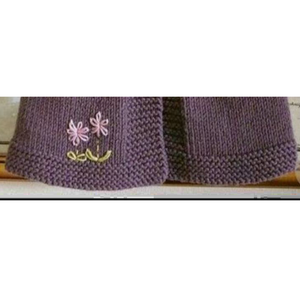 <b>Girls</b> <b>Toddler</b> <b>Sweaters</b> Button Cardigan with Yarn Embroidery at Hem Cotton/Acrylic Size 7 GG in Stock - Product Image 3