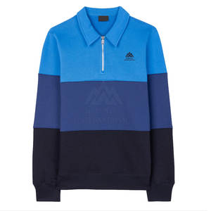 เสื้อสเวตเตอร์แขนยาวแบบสวมหัวมีซิปครึ่งระบายอากาศสำหรับผู้ชายเสื้อสเวตเชิ้ตจากผู้ผลิตในปากีสถาน - Product Image 1