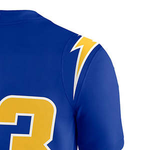 Jersey de Fútbol Americano con Diseño Personalizado |   Uniforme de Equipo Sublimado, 100% Poliéster, Ropa Deportiva Transpirable de Secado Rápido - Product Image 5