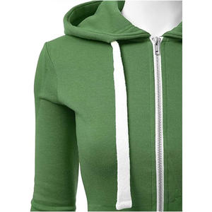 Femmes 100% coton Style décontracté à capuche Logo personnalisé hiver automne été Streetwear cristal avant à capuche col trou - Product Image 5