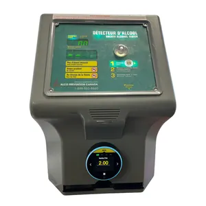 Bares e clubes uso eletroquímico sensor de moedas operado inteligente leitor de cartão de crédito bafômetro máquina de venda