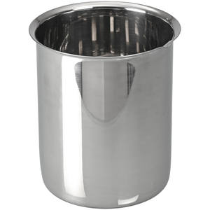 Bécher de laboratoire en acier inoxydable avec bec verseur précis, fabriqué en Allemagne par Griffin-Burkle GmbH - Product Image 1