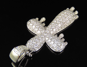 Alta calidad personalizado S925 plata esterlina goteo Moissanite diamante Hip Hop Cruz colgante para hombres y mujeres - Product Image 2