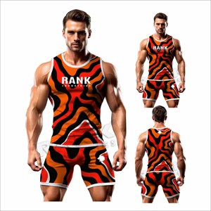 ชุดรัชการ์ดผู้ชายคุณภาพดี แห้งเร็ว ผลิตจากผ้าสแปนเด็กซ์และโพลีเอสเตอร์ ชุดกีฬา - Product Image 5