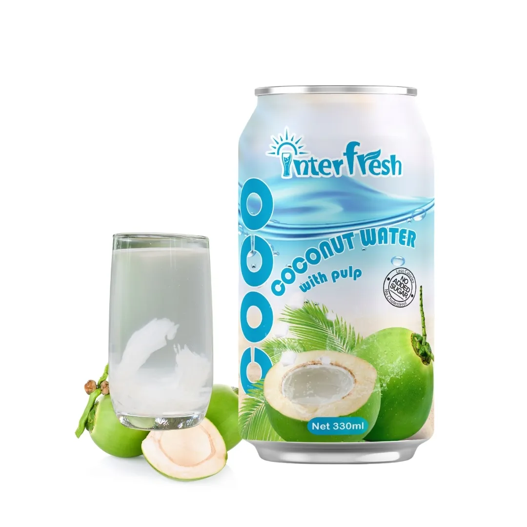 Oem nhãn hiệu riêng nhà sản xuất 500ml Alu có thể tùy chỉnh dừa tươi nước tinh khiết gốc nước dừa mềm uống từ vitenam