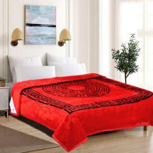 Manta de visón Raschel de varios tamaños personalizable, suave y acogedora con un diseño duradero y elegante - Product Image 2