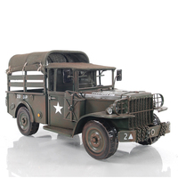 Modèle de camion classique Dodge M42 Command Iron fait main, objet de collection, décoration intérieure, artisanat moderne, rectangulaire