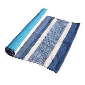 Durable Cotton Yoga Rug with Soft Texture for Ultimate Comfort and <b>Non</b> <b>Slip</b> Surface for Yoga and Meditation - Product Image 3