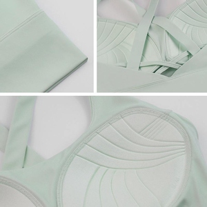 Logotipo personalizado Sujetador deportivo para mujer Fábrica al por mayor Oem Odm Premium Elegante Spandex Nylon Transpirable Cómodo - Product Image 6