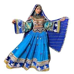 Wholesale Original High Quality Afghan Kutchi Dress for Women Floor-Length Modest Formal <b>Lace</b> Zipper Ruffles Decoration - Product Image 5