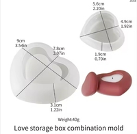 Moule en silicone jetable Kaixuan DIY pour boîte de rangement et bougie, forme irrégulière, écologique, résistant au congélateur