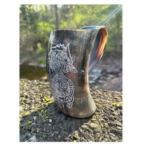 แตรควายธรรมชาติมีที่ใส่หนังสำหรับงานคอสเพลย์ - Product Image 1