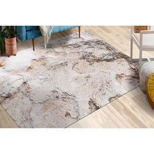 Vibrant Floral Printed <b>Rug</b>: Modern Chenille, Salon Decor, Soft Tones,Luxury Velvet <b>Rug</b> - Product Image 4