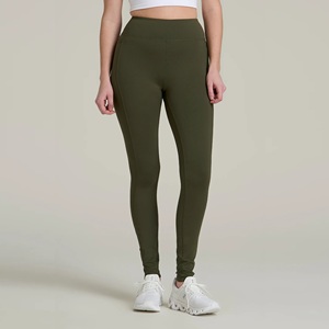 Novedad: Pantalones térmicos de invierno para mujer, de lana merino jacquard, para fitness y entrenamiento, capa base, leggings largos teñidos con hilo. - Product Image 2