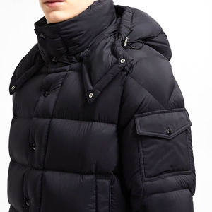 Men's Fashion-Forward Windproof <b>Quilted</b> Cotton Polyester Puffer <b>Jacket</b> for Winter Cozy Bomber 2026 - Product Image 3