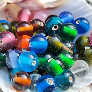 Perles de verre dépoli mélange de haute qualité pour la fabrication de bijoux Tjushshariya exporte des perles de verre au chalumeau en cristal fini - Product Image 4