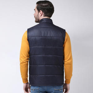 2024 mejor chaleco acolchado ligero para hombres entrenamiento de secado rápido carcasa de nailon tela de poliéster ajustable invierno cálido algodón transpirable - Product Image 5