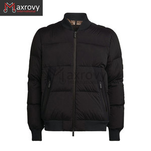 2025 Trendy Winter Bomber <b>Canvas</b> <b>Jacket</b> for Men Comfortable Puffer Style Custom Embroidery Waterproof Breathable Manufacturer's - Product Image 3