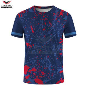 Camiseta extragrande de Ringer de calidad profesional Diseño personalizado Sublimación 100% Camiseta de algodón - Product Image 2