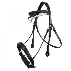 Lynton Snaffle Bridle avec 2 bandeaux Obstacles équins de haute qualité Produits pour chevaux Show Jump Bridle Multi-Functional Western - Product Image 5