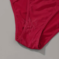Braguitas de Bikini de Cintura Alta para Mujer, Tejido Sólido de Spandex/Nylon, Transpirable, de Secado Rápido, Ligero, Sin Costuras, Personalizable, Casual