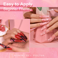 6 pièces/ensemble de vernis à ongles Gel de couleur Kits Base couche supérieure vernis à tremper Gel UV LED Semi Permanent tout pour manucure Nail Art