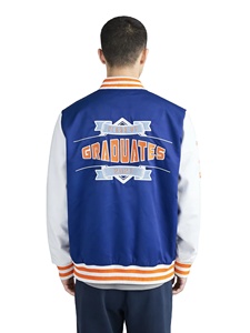 <b>Plus</b> <b>Size</b> Men's Varsity <b>Jacket</b> Custom Logo Embroidery Wool/Polyester Casual Winter <b>Jacket</b> Wholesale - Product Image 5