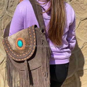 กระเป๋าถือหนังวัวสไตล์ตะวันตกทำด้วยมือสไตล์วินเทจ, กระเป๋าถือหนังมีหลายรูปแบบ - Product Image 2