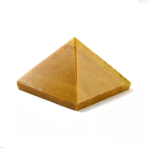 Grossiste de pierres précieuses d'agate pyramidale en cristal de jaspe jaune naturel Autres cristaux de guérison Artisanat - Product Image 4