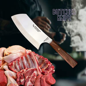 Cuchillo Para picar Chino cuchillo de carnicero CON MANGO de madera cuchillos de carnicero de acero de acidable 2024 - Product Image 4