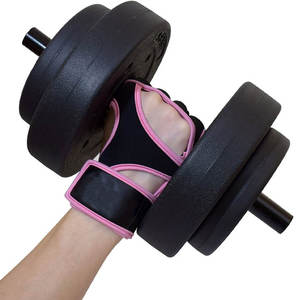 Guantes de entrenamiento sin dedos transpirables personalizables con soporte para muñeca, agarre de Palma acolchado para levantamiento de pesas y equipo de fitness - Product Image 2