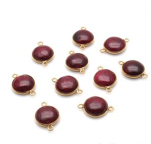 Venta al por mayor de colgantes vintage cristianos con bisel de rubí, chapados en oro y plata de ley, fabricación y suministro - Product Image 2