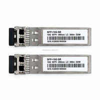 Émetteur-Récepteur 10GBase-SR 10G SFP+ 850nm DOM 300m Dual LC MMF Compatible Alcatel-Lucent